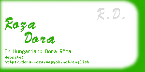 roza dora business card