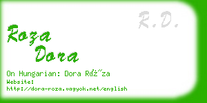 roza dora business card